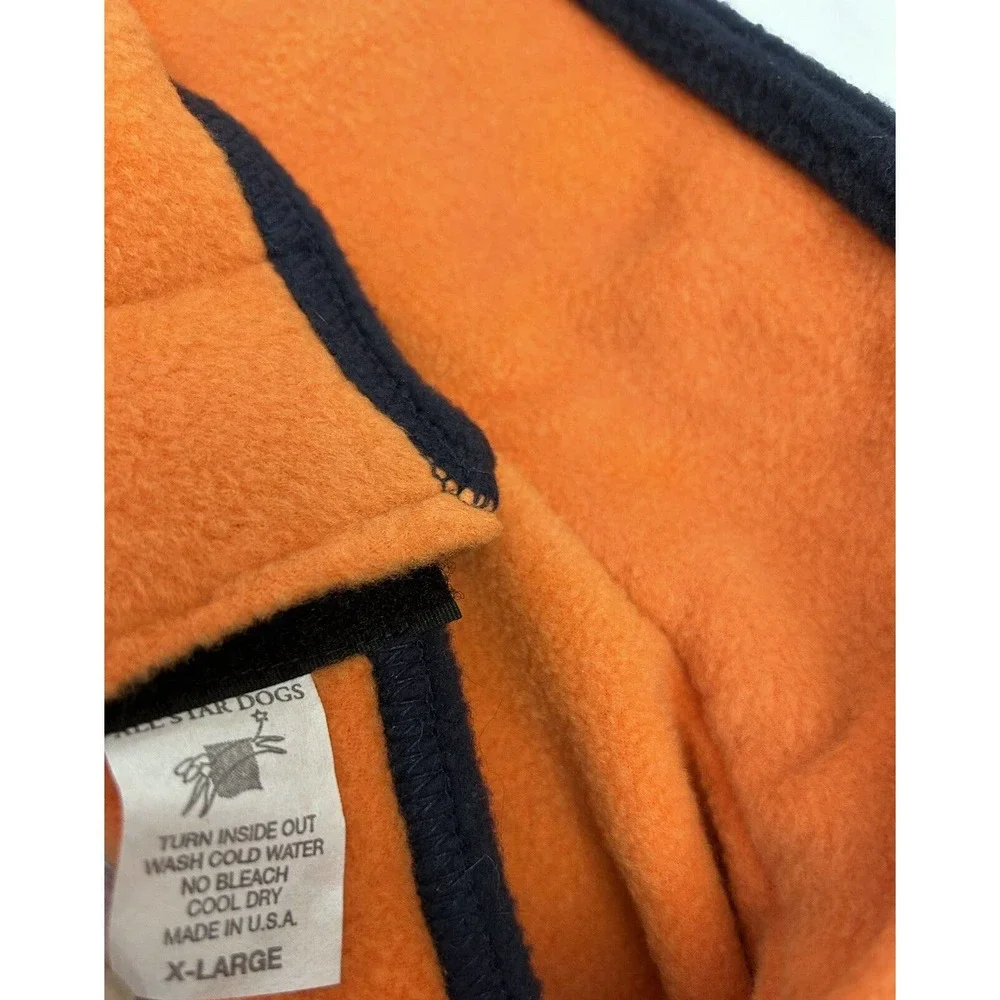 NWT All Star Dogs Auburn University Embroidered‎ Sleeveless Dog Fleece X-Large